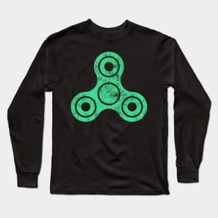 Distressed Fidget Spinner Long Sleeve T-Shirt